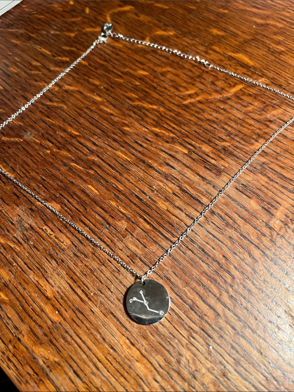 Time and Tru Silver Constellation Pendant Necklace
